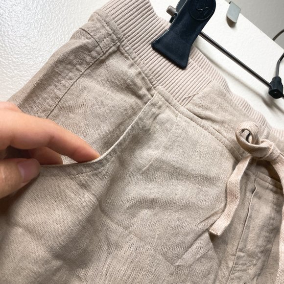 Love Tree | Elastic Waist with Front Tie Short | S | Tan | L26854PJ | SampleSale - Picture 2 of 4